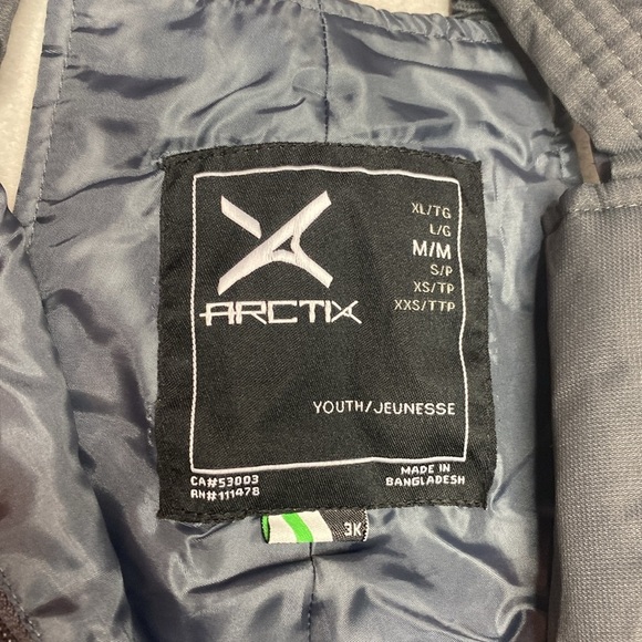 Arctix gray bibs size medium - Picture 3 of 3